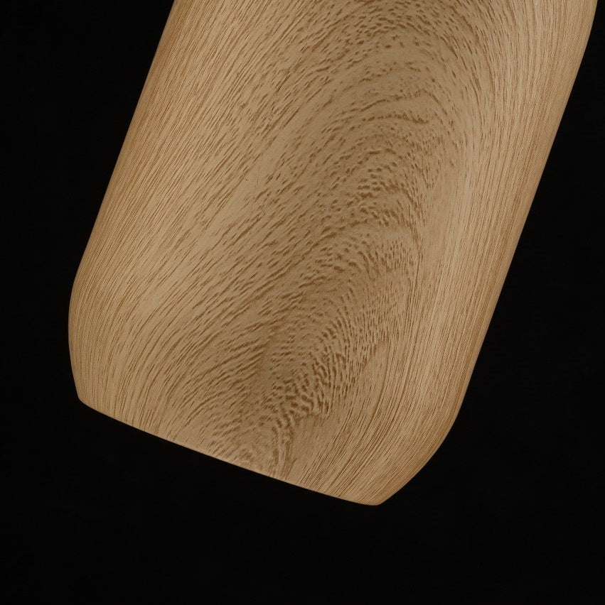 Lampara Colgante Simulación Madera Beige