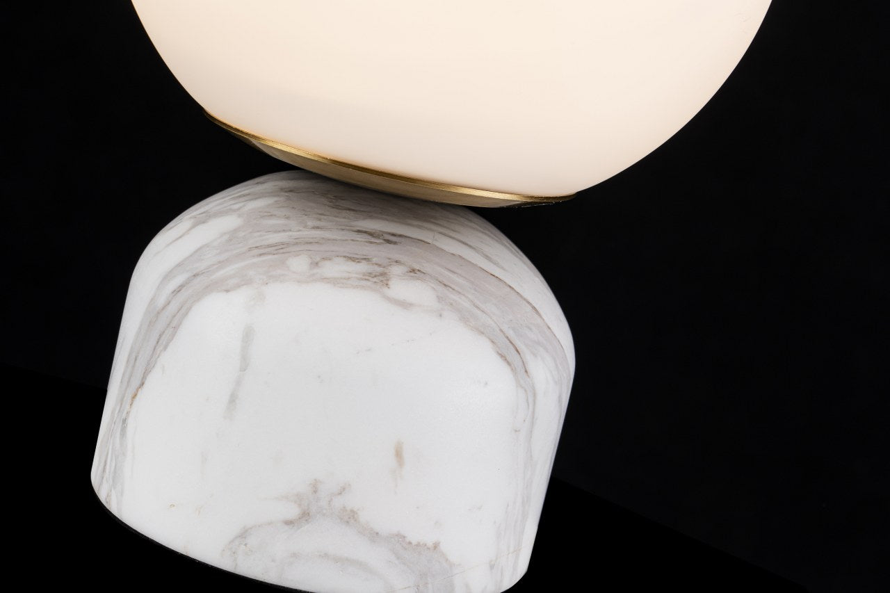 Lampara De Mesa de Marmol Moderna Blanco