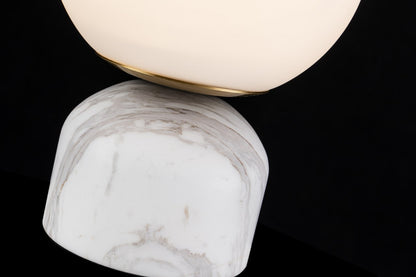 Lampara De Mesa de Marmol Moderna Blanco