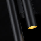 Aplique interior LED 4 bombillas G9 Negro