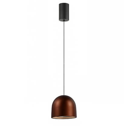 Lampara Colgante Foco Led Integrado Marron