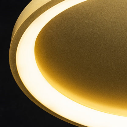 Plafón LED Circular Techo Salón NOVA | Negro Ø50 cm CCT