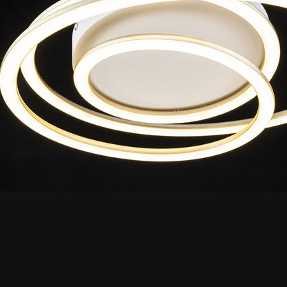 Lámpara LED Aros Circular Salón NEXUS | Negro Atenuable CCT