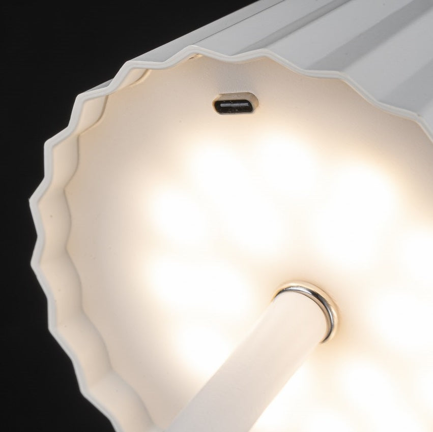 Lampara De Mesa Portatil Con Bateria CCT Blanco