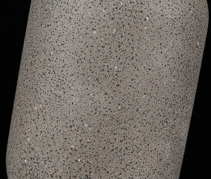 Lampara De Mesa Con Bola De Cristal De Concreto Negro