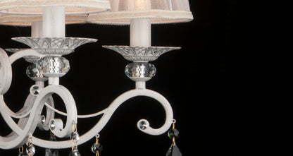 Lámpara de araña GRAZIA WHITE LP290-6