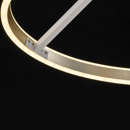 Lámpara LED Espiral Aluminio Salón ARCUS | Dorado Atenuable CCT