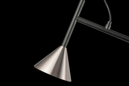 Lampara Colgante Con Tres Focos Gris