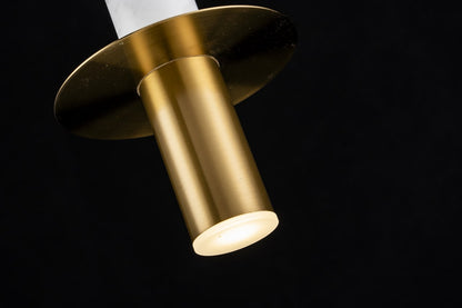 Lampara Colgante De Marmol Blanco