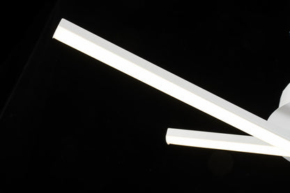 Lampara De Techo Blanca 3 Tiras Led Blanco