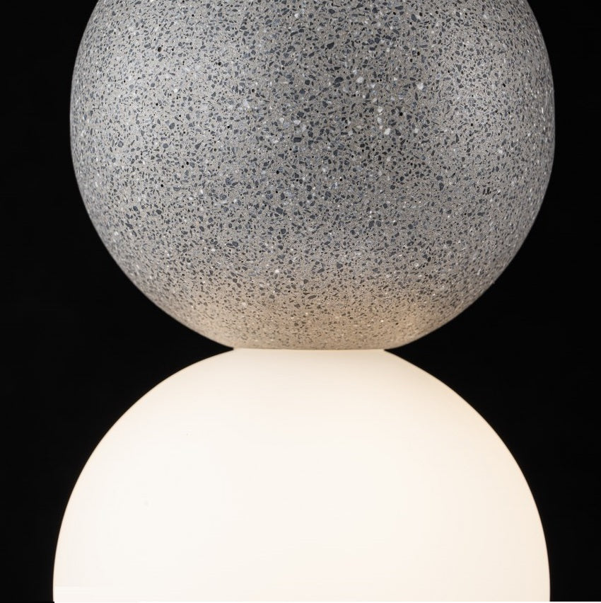 Lampara concrete Negro