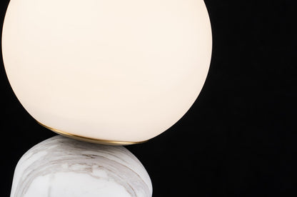 Lampara De Mesa de Marmol Moderna Blanco