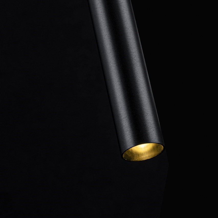 Aplique Pared G9 Doble Bombilla Negro