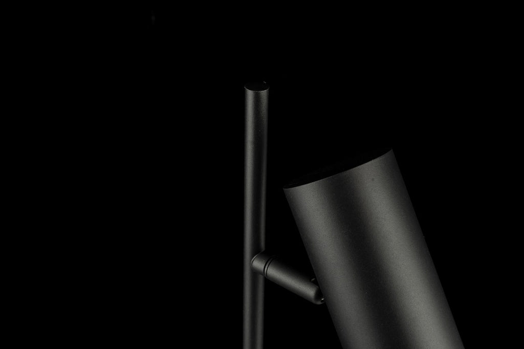 Lampara De Mesa Foco Moderno Negro