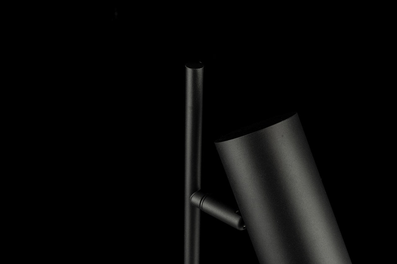 Lampara De Mesa Foco Moderno Negro