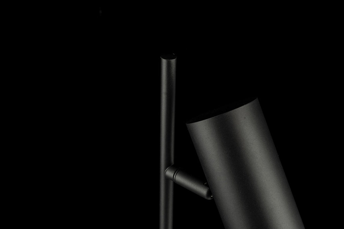 Lampara De Mesa Foco Moderno Negro