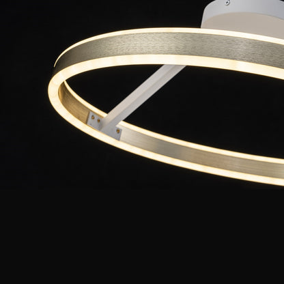 Lámpara LED Espiral Aluminio Salón ARCUS | Dorado Atenuable CCT