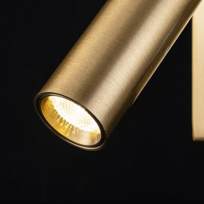 Aplique de lectura dorado