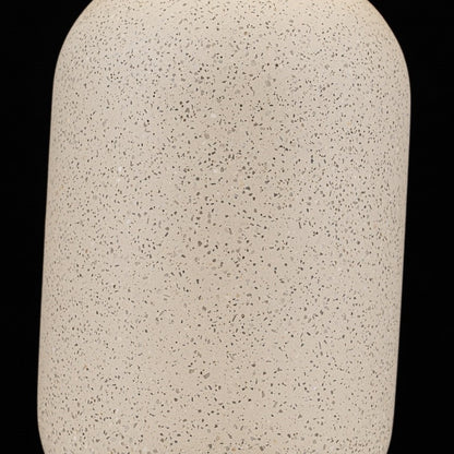 Lampara De Mesa Con Bola De Cristal De Concreto Blanco