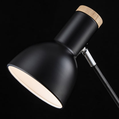 Lampara De Mesa Estilo Nordico E27 Negro