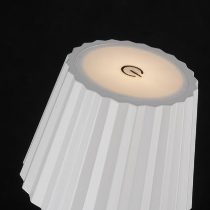Lampara De Mesa Portatil Con Bateria CCT Blanco