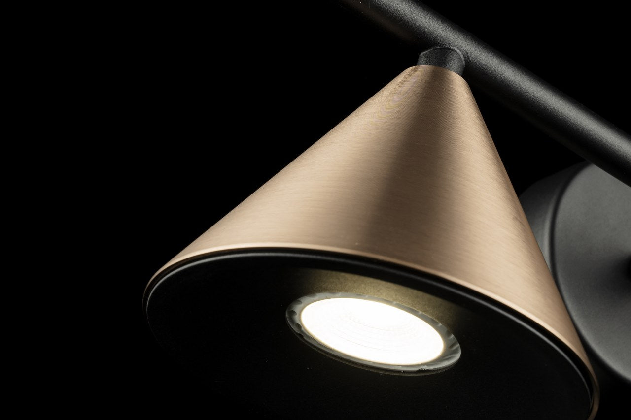 Aplique De Pared Con Dos Focos GU10 Bronce