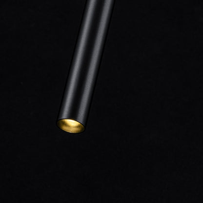 Lampara colgante G9 Minimalista Negro Brillante