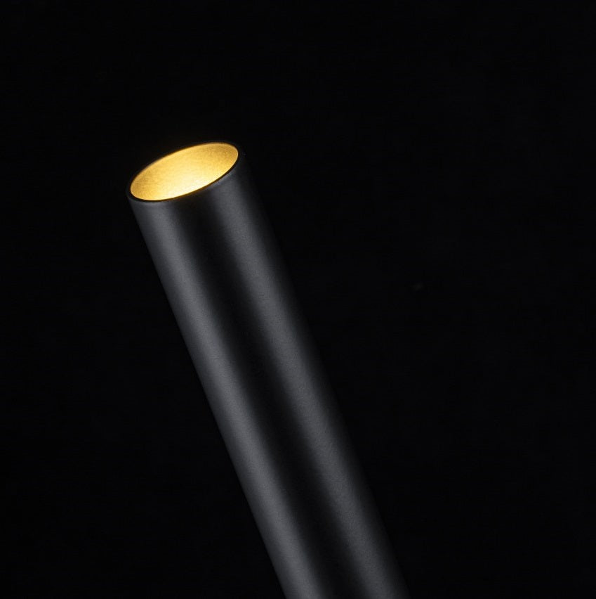 Aplique Pared G9 Doble Bombilla Negro Brillante