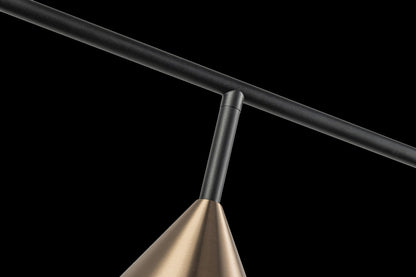 Lampara Colgante Con Tres Focos Bronce