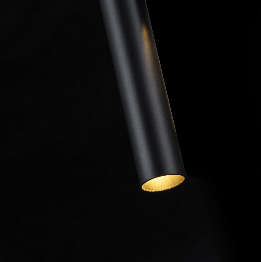 Aplique interior LED 4 bombillas G9 Negro