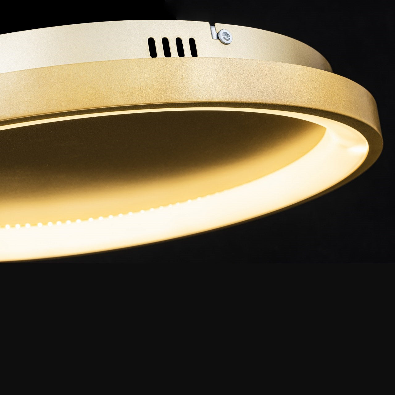 Plafón LED Circular Techo Salón NOVA | Negro Ø50 cm CCT