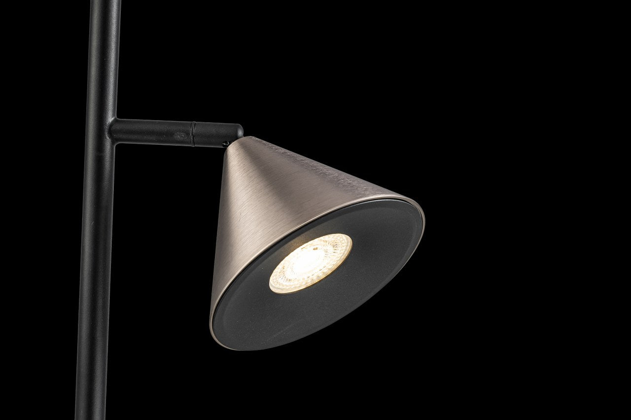 Lampara De Pie Moderna Gris