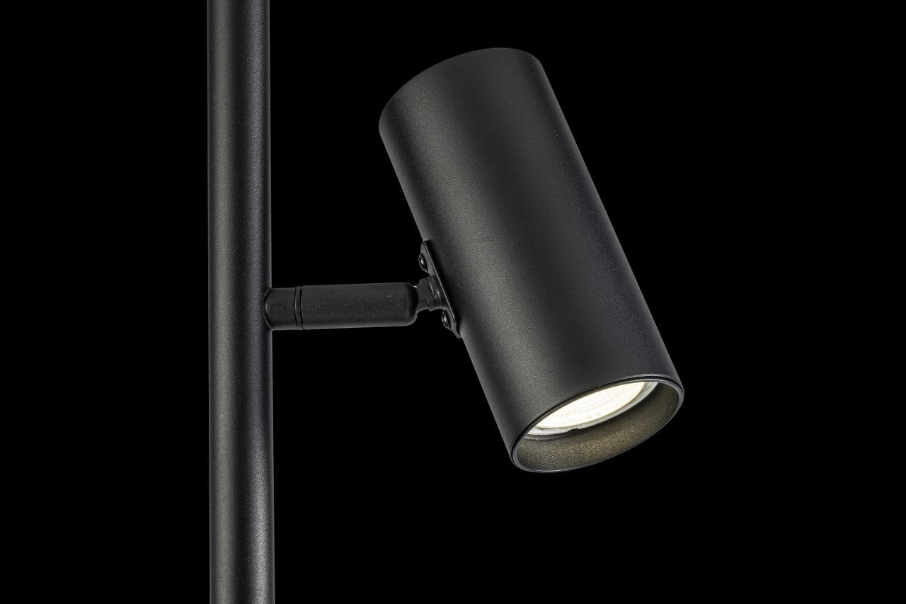 Lampara de Pie Moderna Focos Negro