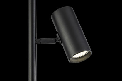 Lampara de Pie Moderna Focos Negro