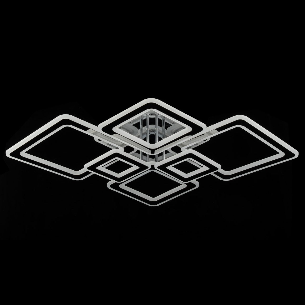 Lampara con 6 Cuadros Led Gris