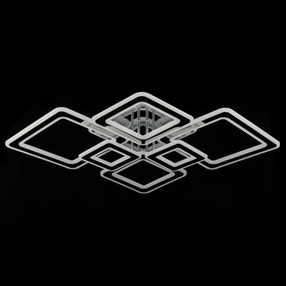 Lampara con 6 Cuadros Led Gris