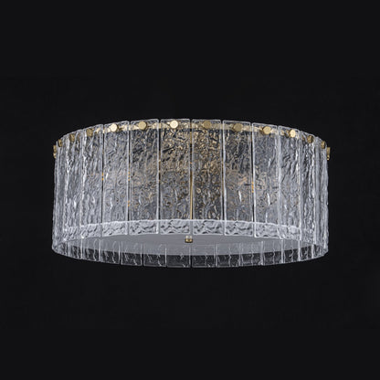 Plafón Cristal Circular Salón CRYSTALON | Dorado Ø50 cm E14