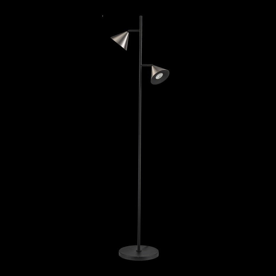 Lampara De Pie Moderna Gris