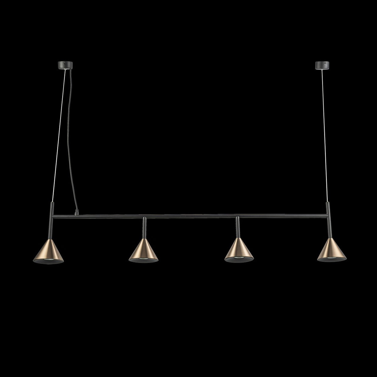 Lampara Colgante Con Tres Focos Bronce