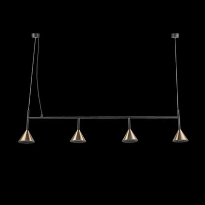 Lampara Colgante Con Tres Focos Bronce