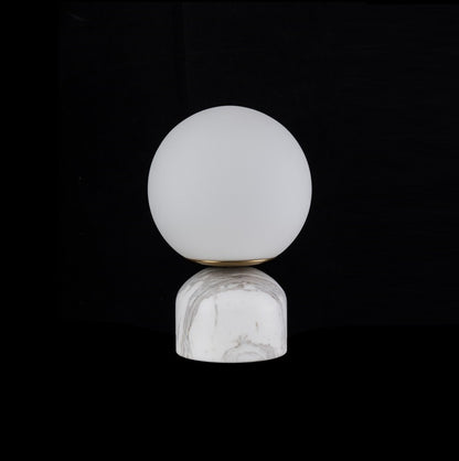 Lampara De Mesa de Marmol Moderna Blanco