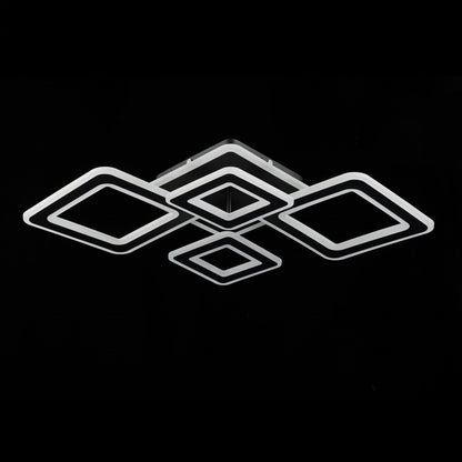 Lámpara de techo con 4 LEDS Negro