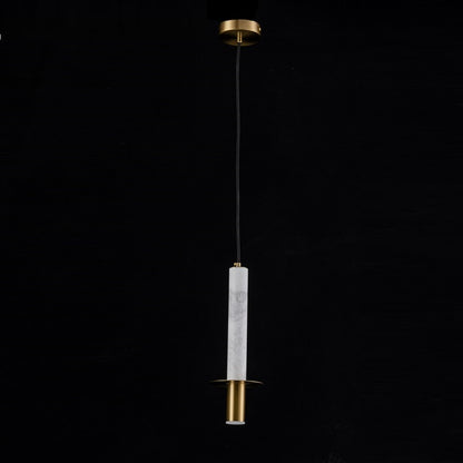 Lampara Colgante De Marmol Blanco