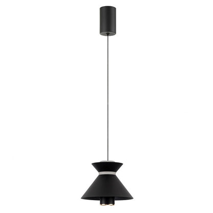 Lampara Colgante Focos Led Integrado Negro