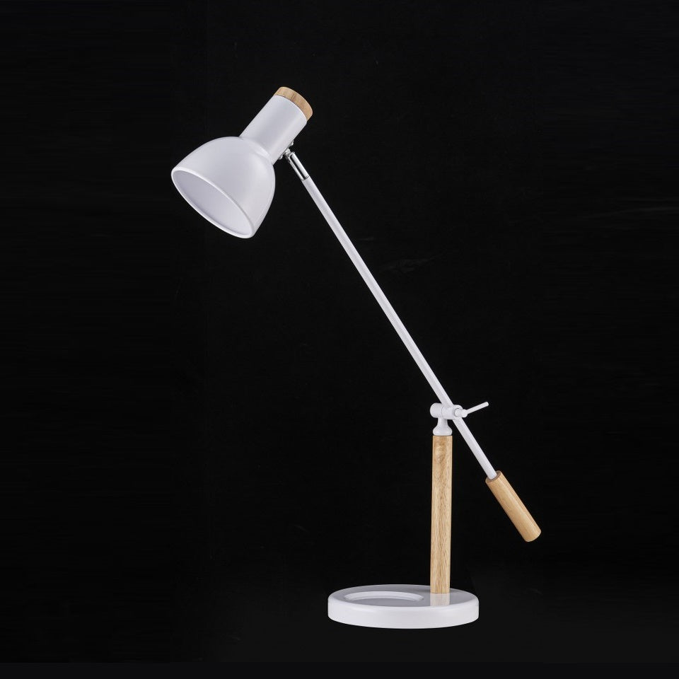 Lampara De Mesa Estilo Nordico E27 Blanco