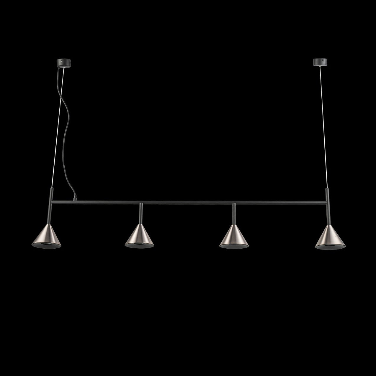 Lampara Colgante Con Tres Focos Gris