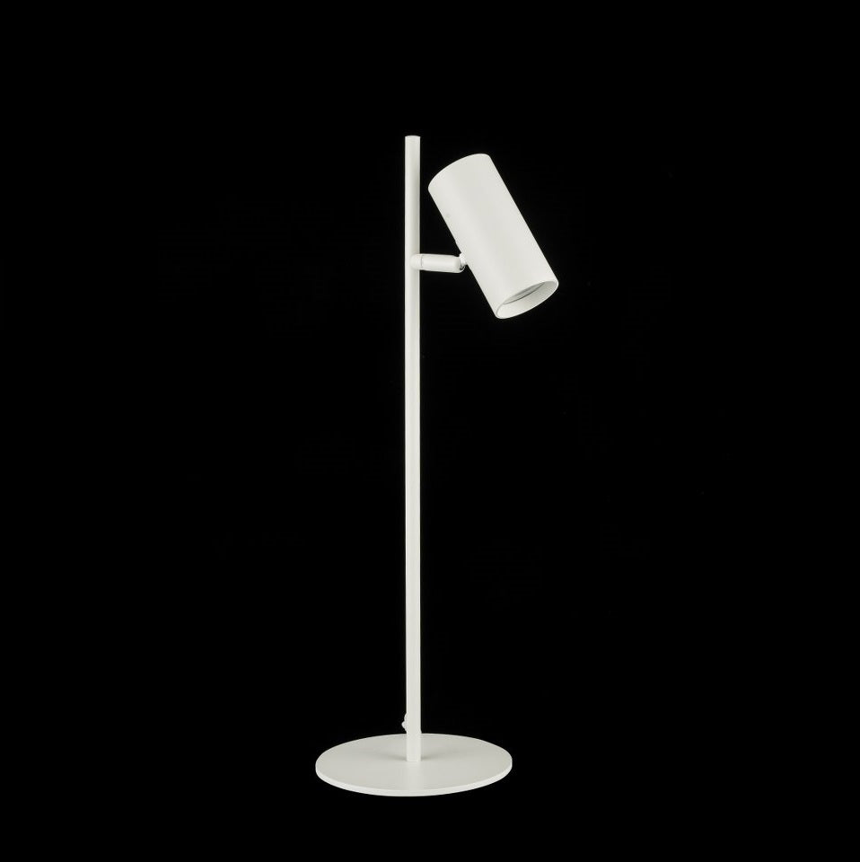 Lampara De Mesa Foco Moderno Blanco