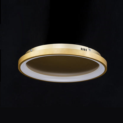 Plafón LED Circular Techo Salón NOVA | Negro Ø50 cm CCT
