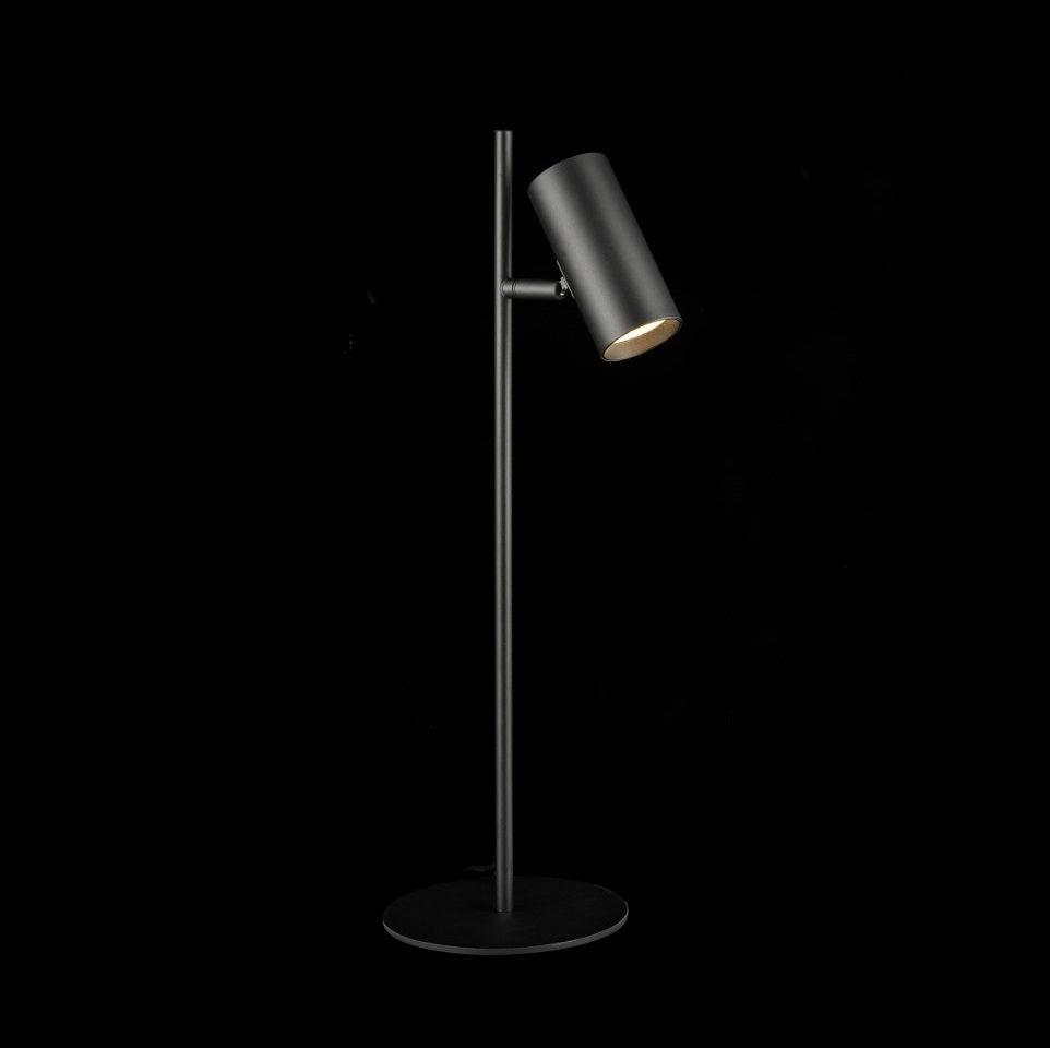 Lampara De Mesa Foco Moderno Negro