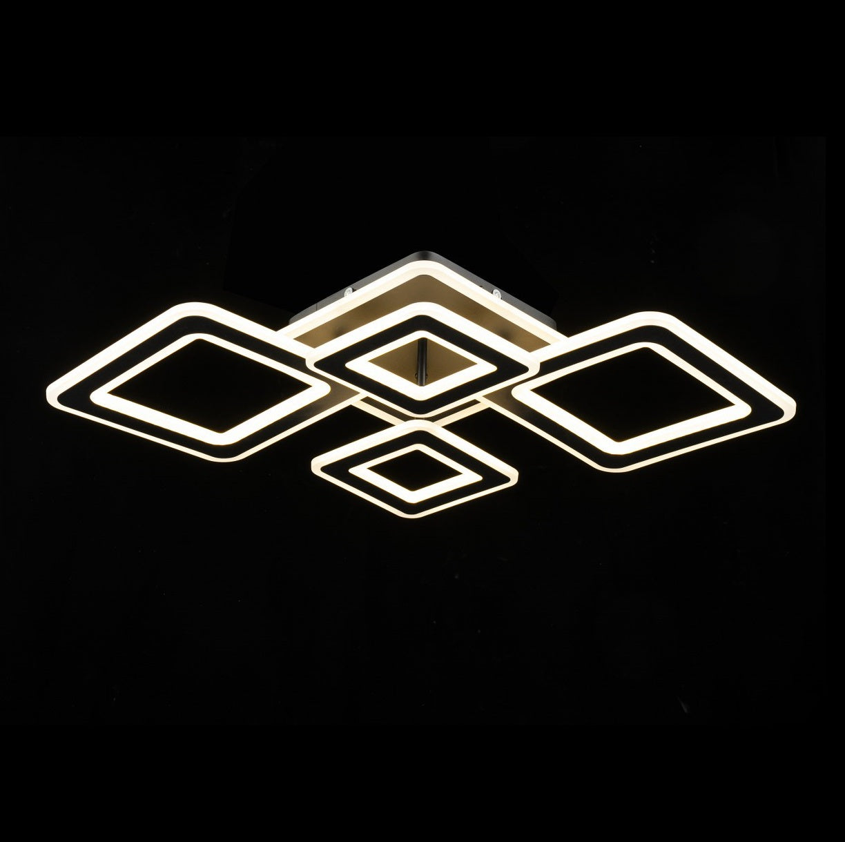 Lámpara de techo con 4 LEDS Negro